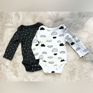 Cloud Island Long Sleeve Onesie Bodysuit Set